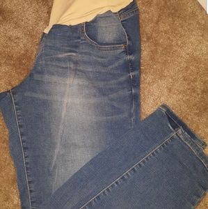 Plus size maternity jeans